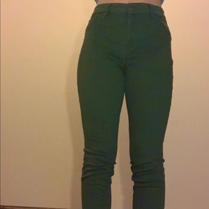 Dark Green Skinny Jeans